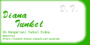 diana tunkel business card